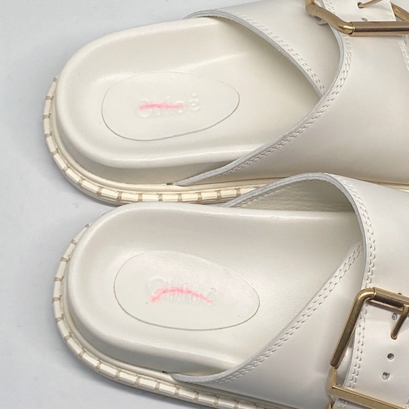 Chloe Rebecca Leather Slide Sandals size 39 - Picture 12 of 15